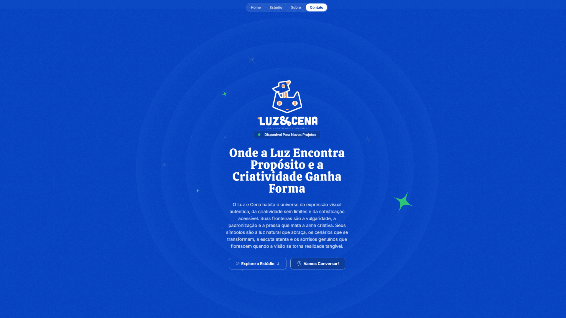 Mockup do Site